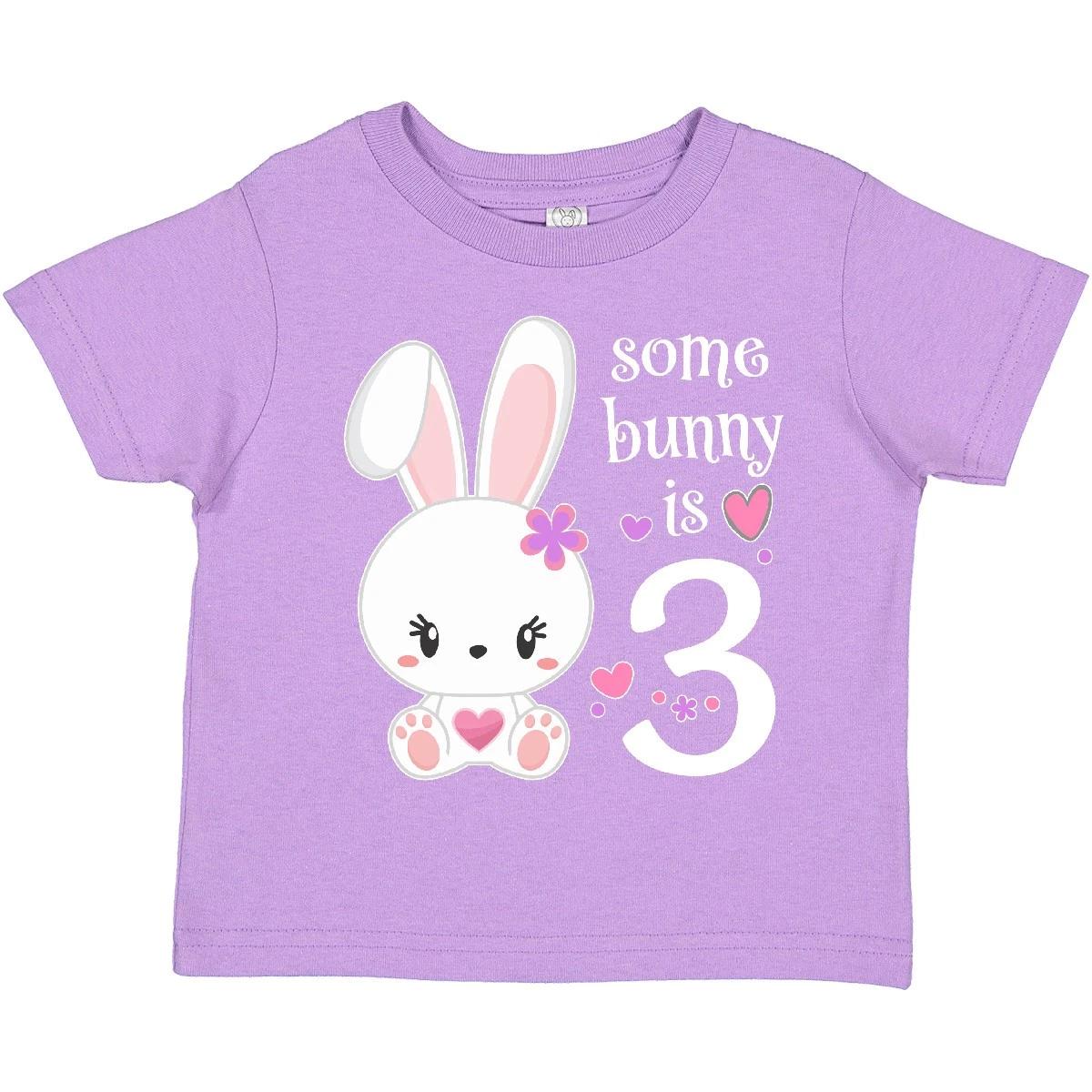 

Inktastic Somebunny Is Three-Third Birthday Bunny Toddler kids boys T-Shirt Birthdays 3rd 160