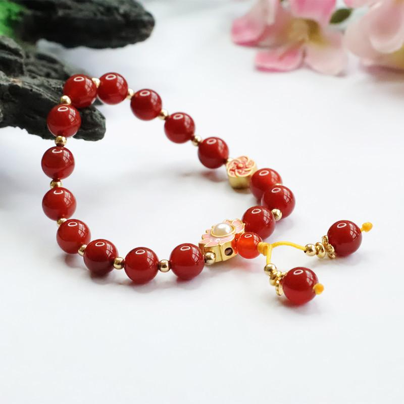 2026 Red Agate Bracelet South Jewelry Ornament Factory Live Delivery S2100306