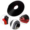 5m B-Shape Self Adhesive Car Window Door Edge Trim Noise Insulation Seal Strip