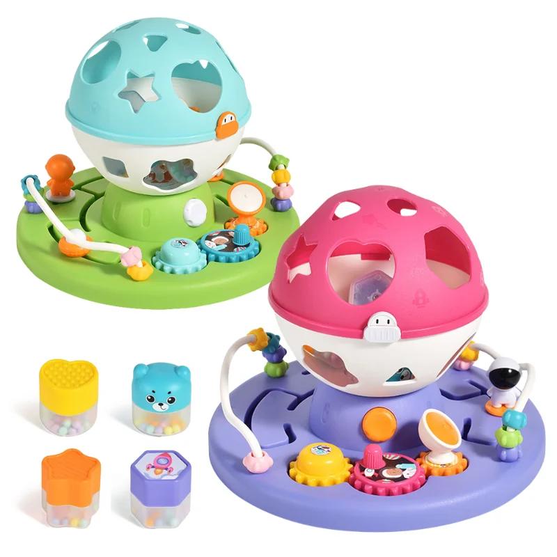 Baby Toys For 12 18 Monthsbaby Light Up Toys With Musicmontessori Toys Sensory Shape Sorter Stem Toys For 1 2 Year Old