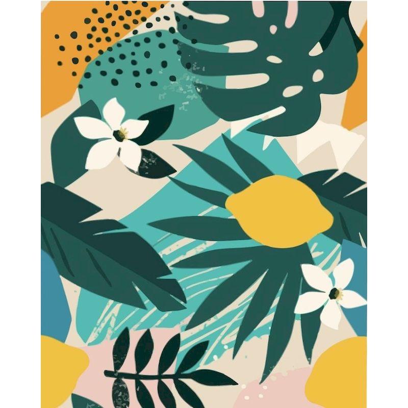 GATYZTORY DIY Coloring By Number Lemon Kits Painting By Number Modern Drawing On Canvas HandPainted Art For Living Room Wall Gif