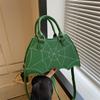 Summer New Fashion Spider Web Portable Shoulder Crossbody Saddle Bag Large Capacity Commuter Women's Bag