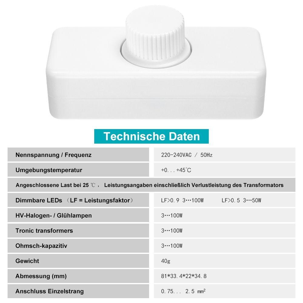 Lamps Rotary Knob Dimmer Switch Controller Light Dimmer Switch LED Dimmer Switch Lighting Control