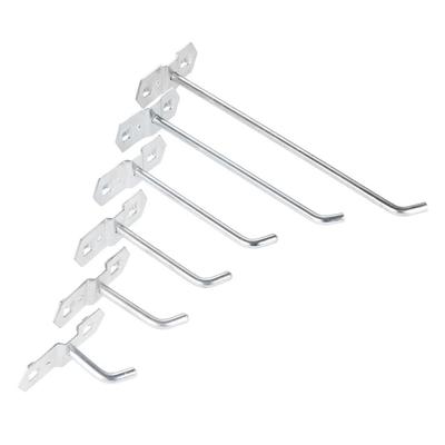1Pcs Storage Rack Hole Board Hook Hardware Tool Hammer/Pliers Oblique Hanger Wall Mount Steel Pegboard Hook for Shop Good Shelf