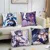 Layla Anime Spiel Genshin Impact Kissenbezug Quadratisches Kissen Schlafzimmer Sofa Freizeit Komfort Kissen Wohnzimmer Heimdekoration 40X40