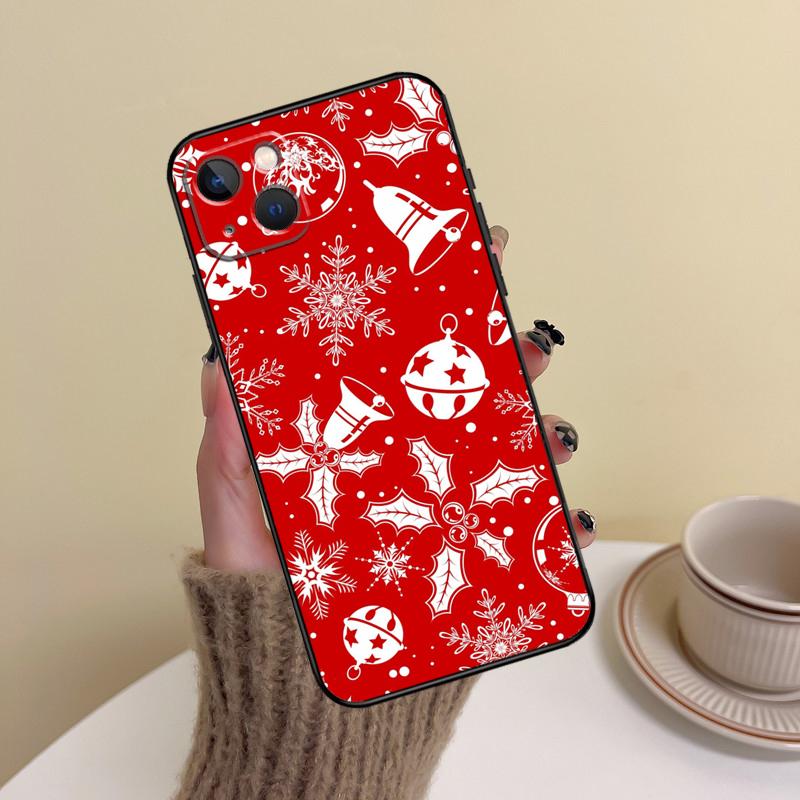 Weihnachts-Nikolaus nahtloses Hirsch-Handyhülle für iPhone 16 Pro Max 14 13 12 11 15 17 Pro Max mini Plus 16e 17 Air Cover Funda