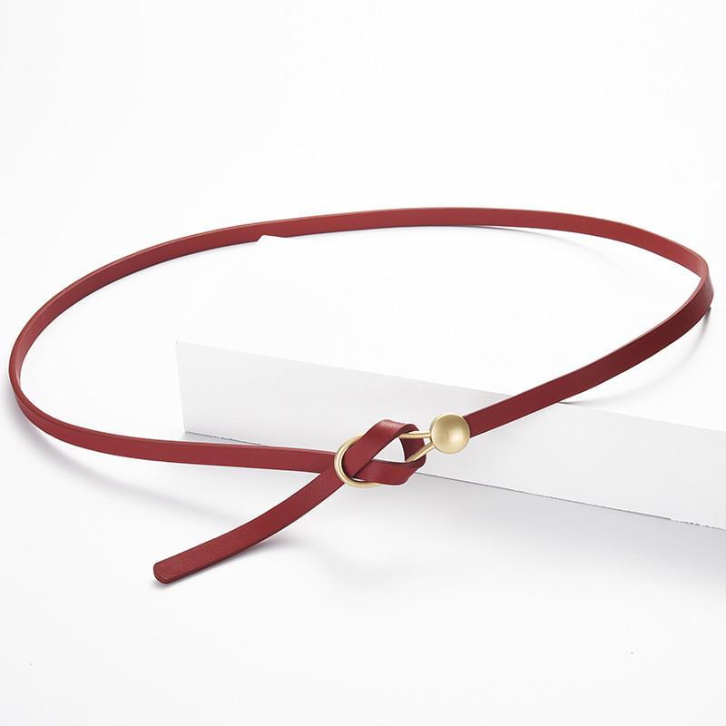 

Женский модный пояс на талию классических цветов для платьев, пальто и повседневной одежды красный
