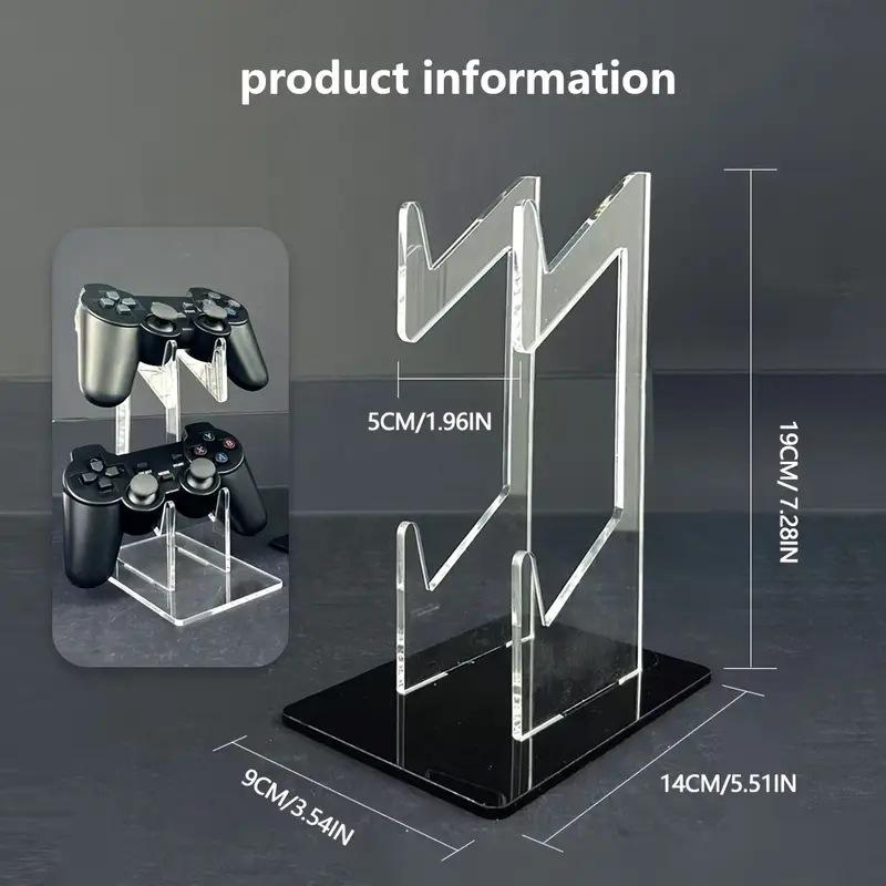 Universal Dual Controller Stand For Ps5 Ps4 Desk Controller Transparent Acrylic Holder Gamepad Joystick Mount For Xbox