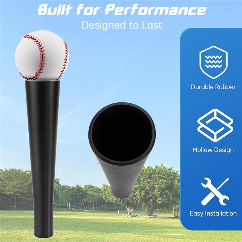 A03F-Compatible Replacement Batting Tee Topper 2 Pcs Ball Rest Rubber Cup For Practice Training Hitting Softball Or Baseball
