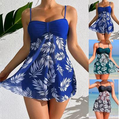 Maillot de bain Fendu Pantalon Coin Plat Taille Haute Maille Maillot de bain Femme