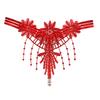 Sexy Panties Female Tipsy Fringed Embroidery Temptation Hot Hollow Flirting Massage Pearl Couple Sexy Thong