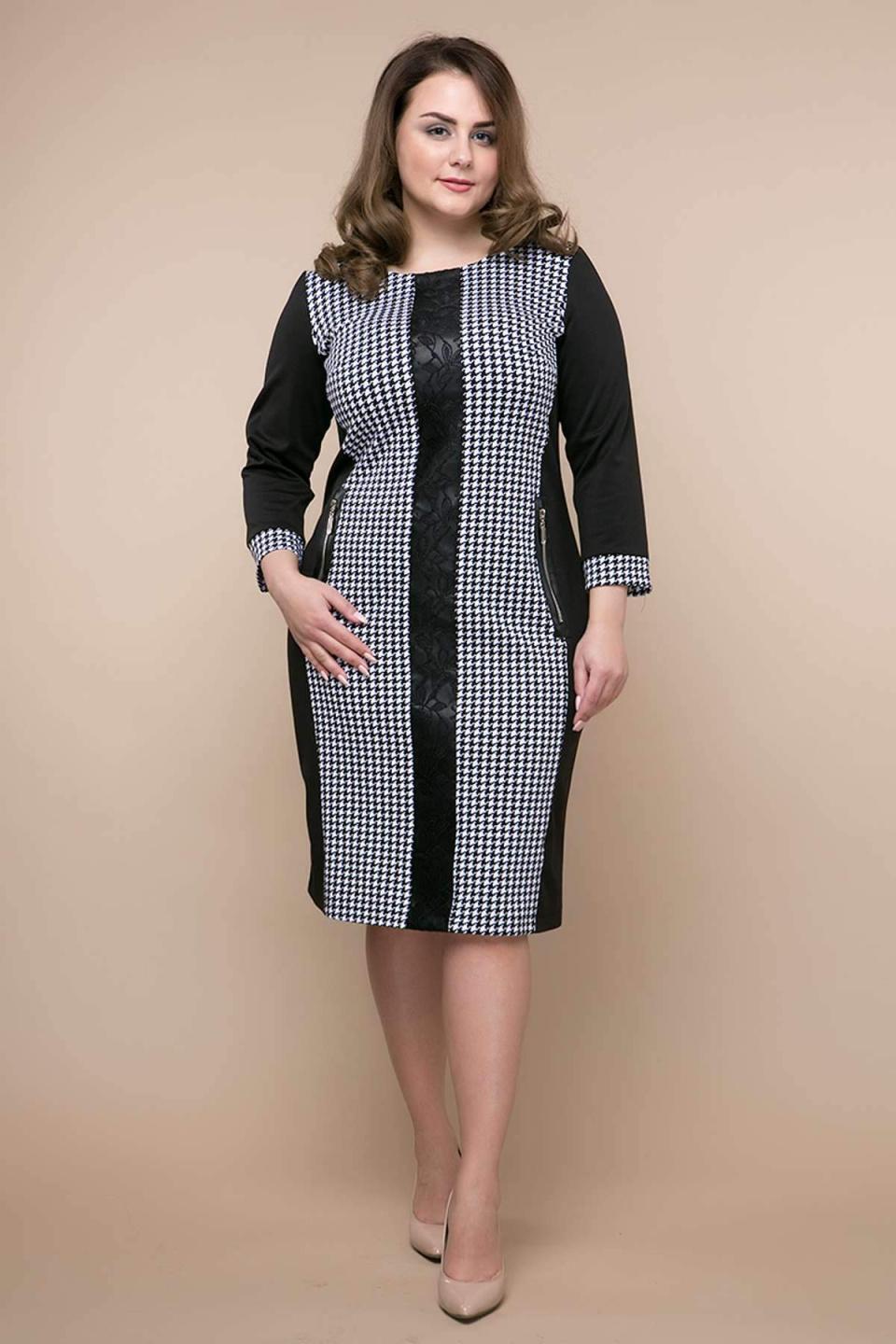 

Комбіноване плаття з джерсі Tatiana ЛОЛА 3XL чорний