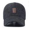 Hat Winter Men's Warm Dad Won the Bidding Ear Protection Cotton Hat Piled Thickened Windproof Warm Cap