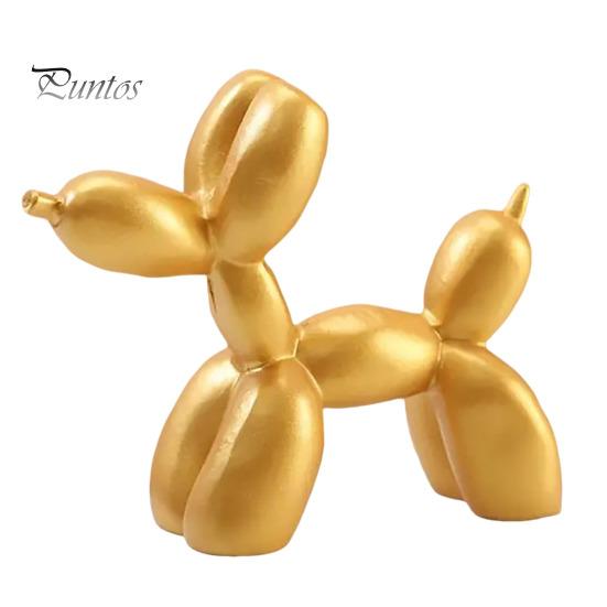 

Статуэтка собаки из смолы, скандинавский щенок, настольное украшение, однотонная мини-скульптура щенка для гостиной, офиса, спальни золотистый