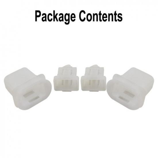 2x Toy/Ota Rear Seat Locking Clip Fastener Clips Car Rear Seat WHITE Pladtic