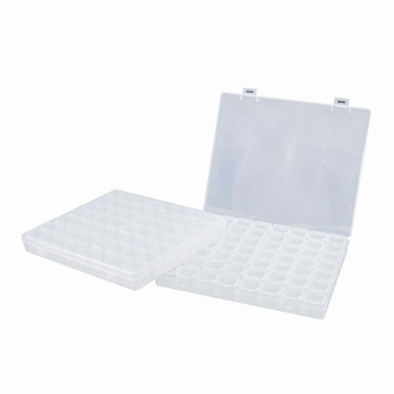 Nail Art Jewelry Storage Box Sorting Small Accessories Classification Box 56 Independent Non-Stringing Nail Art Diamond Box Jewelry