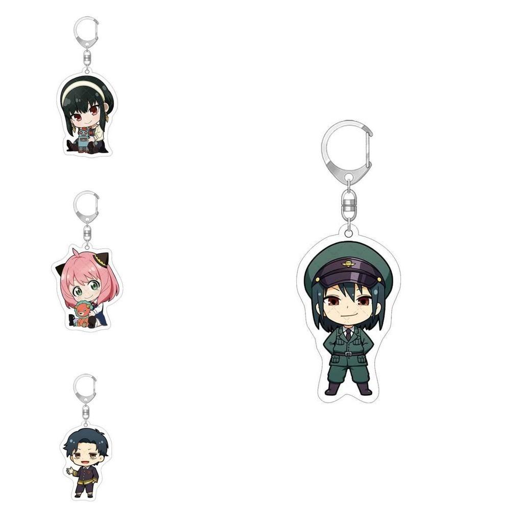 Spy×family Acrylic Keychain Fashionable And Durable Loyor Anya Yor Figure Keychains