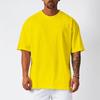 Nouvelle Marque Homme Lâche Surdimensionné Musculation Fitness Été Séchage Rapide Maille Salle de Sport Sport T-shirt d'Entraînement Couleur Unie