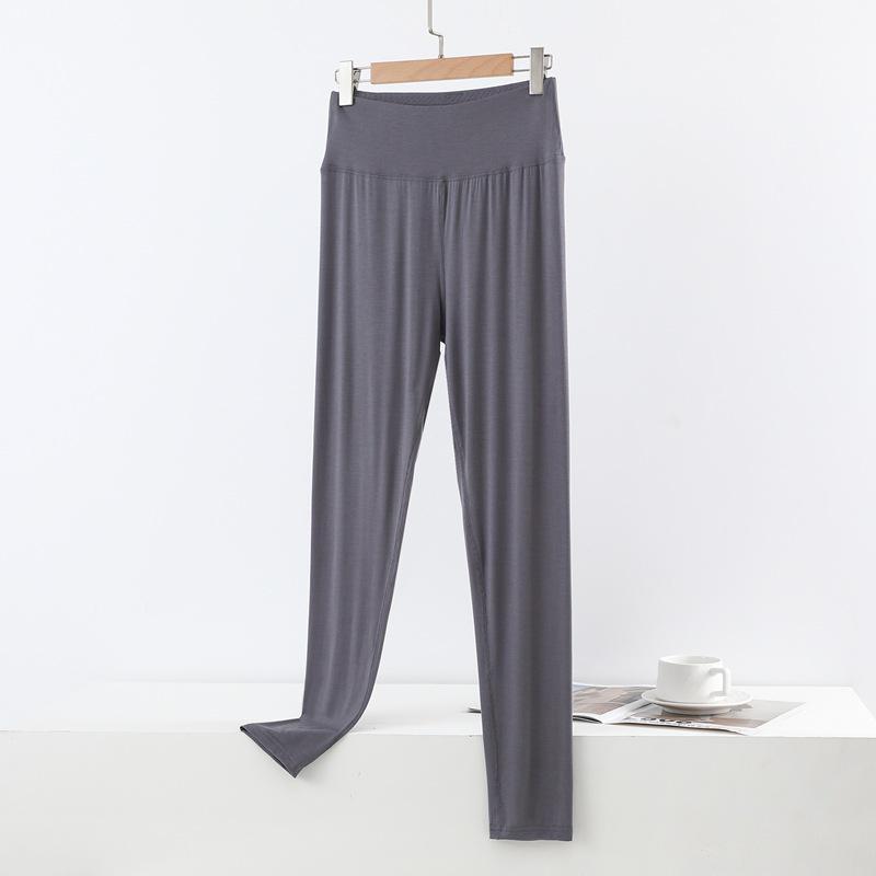 High-Waisted Modal Pants for Women - Loose, Seamless, Plus Size, Perfect for Spring and Autumn