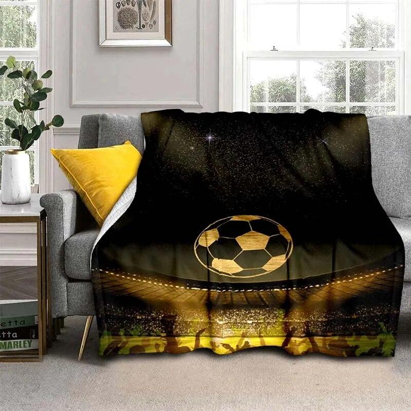 3D Print Football  Blanket For All Season,Warm and Soft Blanket  For Couch Sofa Office Home Travel Camping Birthday Gift