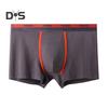 Men Boxer Underwear Mid-rise Elastic Waist Shorts Briefs Letter Print U-Convex Stretchy Panties Daily Wear