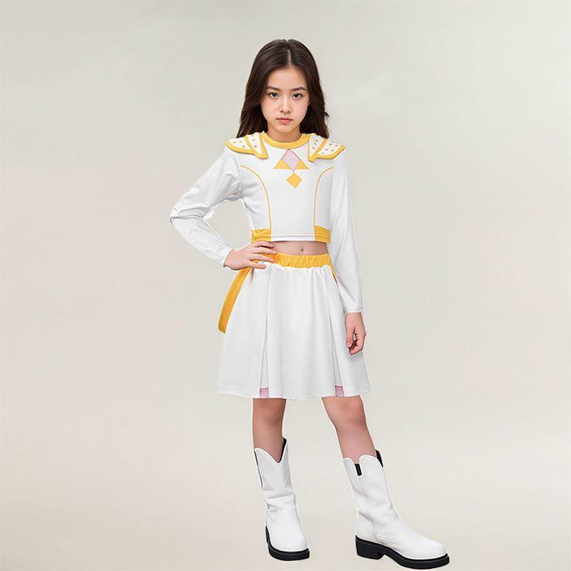 Golden Kpop Demon Hunters Rumi Mira Zoey Cosplay Costume Kids Girls Birthday Party Halloween Stage Performance Clothes