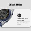 NAVIFORCE Original Men Digital Watch LCD Display Date Calendar Chronograph Alarm Silicone Strap Night Pattern Waterproof Men Watch NF7134