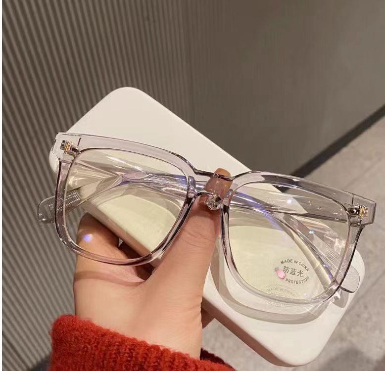 Retro Thick Black Frame Anti-Blue Light Glasses for Women & Men - Minimalist Design, No Prescription Needed