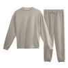 Rose Halcyon Sweat Long Sleeve Cotton Top and Bottom Set with Loose Solid Perfect for and Winter Men's Pajamas, Pockets, Fit, Color, Breathable, Soft,