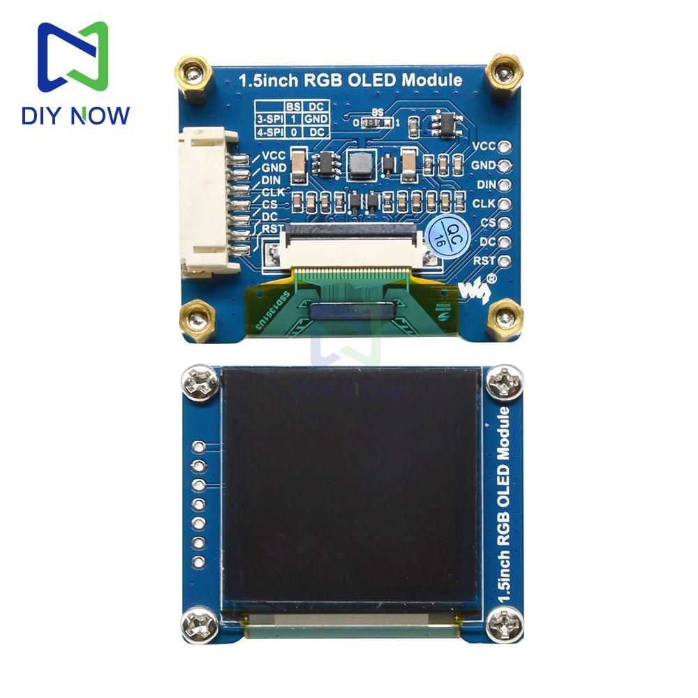 1.5-inch RGB OLED Module SSD1351 Display Expansion Board 128x128 Resolution 65K Colors for Raspberry Pi 4B for Jetson Nano