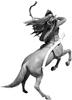 Master Box 1/24 Scale Greek Mythology Series Archer Centaur, Half-Human, Half-Beast Plastic Model, MB24023