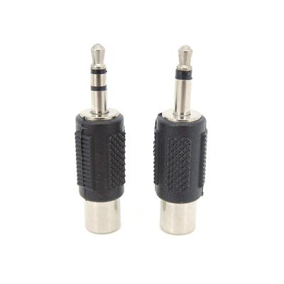 1Pc Audio RCA Jack Connector To Jack 3.5MM Male To RCA Female Mono 2/3 Pole Stereo Adapter Plug for Amplifiers Headphone