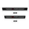 4Pcs Car Carbon Fiber  Door Threshold Protector Decal Auto Accessories For Mitsubishi 9 Ralliart X EX L200 Colt Outlander Pajero
