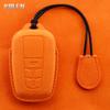 Leather Car Remote Key Case Cover Shell For Toyota Prius Camry Corolla Chr C-Hr Rav4 Land Cruiser Prado Key Protective Keychain