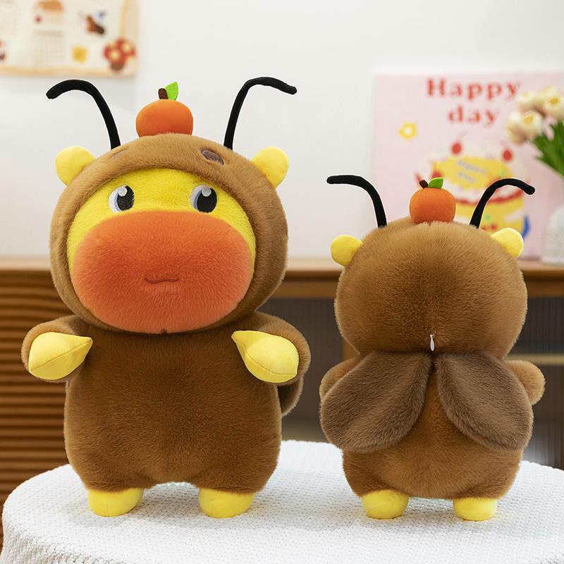 New Cartoon Capybara Doll Cute Expression Plush Funny Cartoon Doll Girl Pendant Birthday