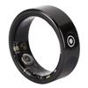 Smart Ring Black Step Counting IP68 Water Proof Smart Sleep Ring with Touch Display Screen Gesture Control for Sports