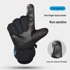 Unisex Fleece-Lined Water-Repellent Touchscreen Gloves for Winter Cycling and Skiing