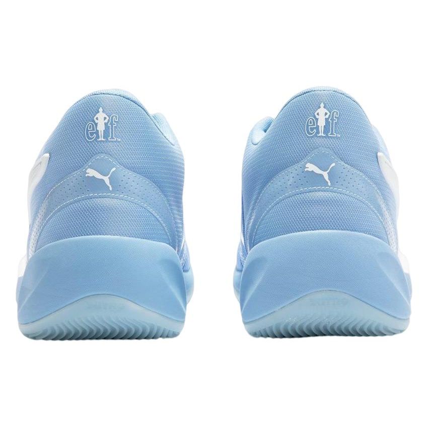 Puma Rise Nitro Elf Round Toe Lace-Up Fabric Slip-Resistant Durable Mid-Top Basketball Shoes Men sneakers Blue 378322-01