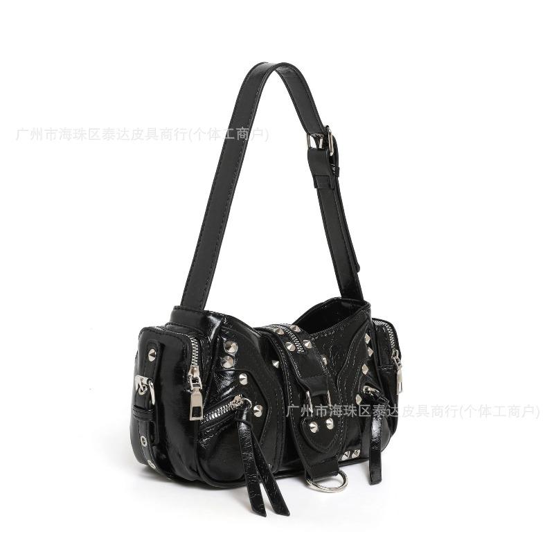 Black Locomotive Bag Women's Yk Wind Underarm Bag High-end Messenger Women's Large Capacity Single Shoulder New Model