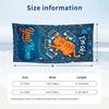 Sweet Treats Celebration Theme Quick Dry Beach Towel Custom Name Text Print Large Sand Resistant Towel Beach Vacation