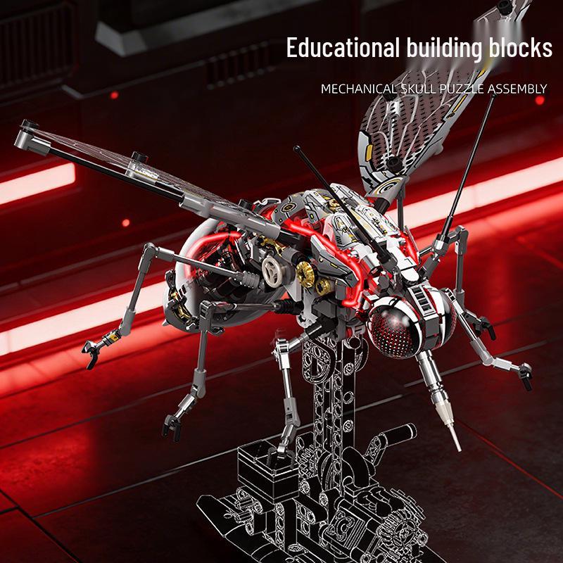 Beauty and 13104 Mosquito Building Blocks: Educational Science Toy for Kids, Insect and Animal Theme Ornaments, Small Particle Construction Set.