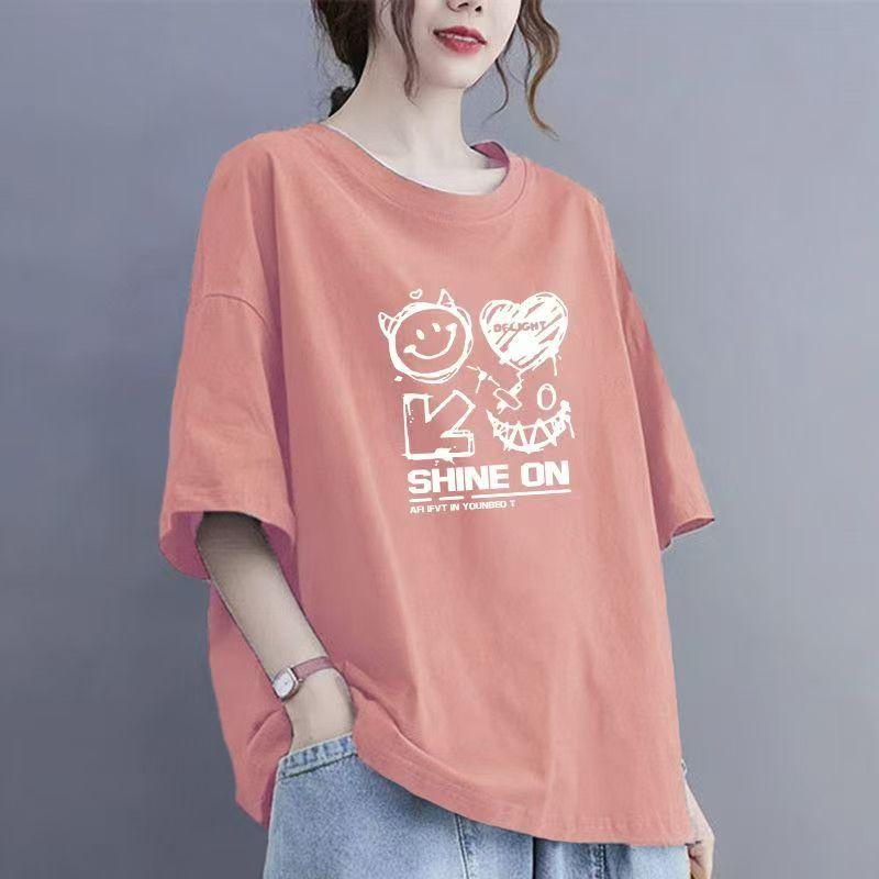 2025 Summer New Short-sleeved Women's Cotton Casual Breathable T-shirt