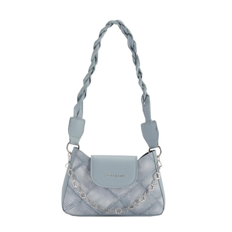 Popular niche bag women's summer new high-end textured messenger bag single shoulder armpit bag