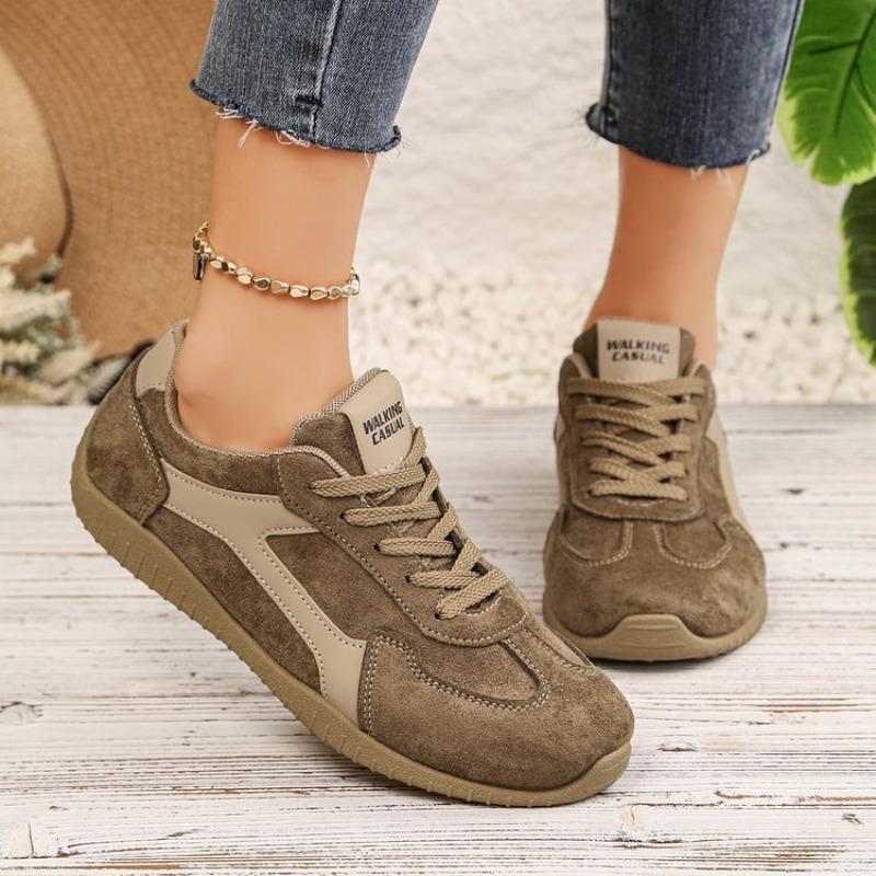 Women Color Block Lace‑Up Training Athletic Sneakers