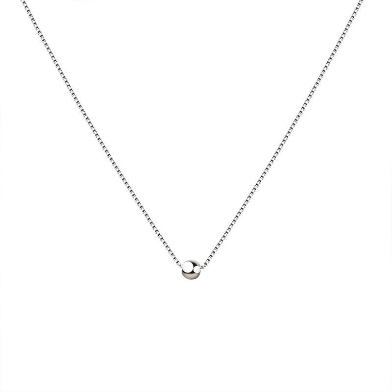 Chic Vento Piccolo Doudou Paragrafi Collana Corta Femminile Sud Coreana Contrattata Fine Girocollo di Perle Rotonde Sottili Catena Clavicola Accessori