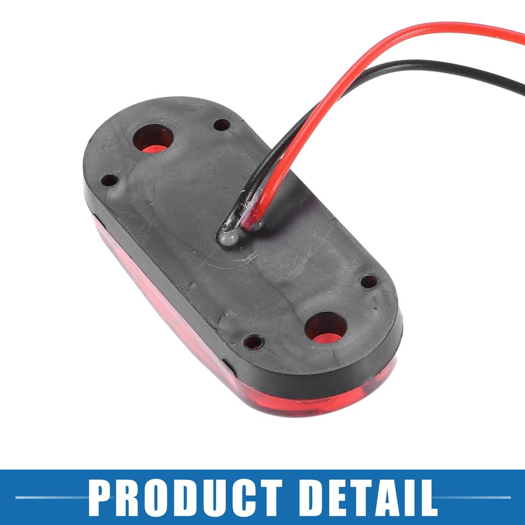 A ABSOPRO Front Rear Side Marker Lights Waterproof Outdoor Oval Position Lamp for Truck