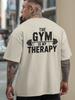 2026 Chinese New Year Fitness Center Is My Summer Leisure Paradise Mens Trendy Printed Loose Basic Short Sleeved Tshirt