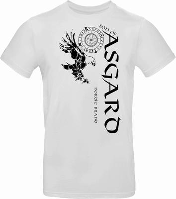 Nordische Krieger Valhalla Odin Thor Sohn von Asgard T-Shirt 100% Baumwolle Rundhals Kurzarm Sommer Lässig Herren T-Shirt Größe S-3XL