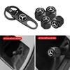 BTY4 Car Key Ring Suede Rope Keychain Metal Wheel Tire Valve Caps For Mercedes Benz Amg W204 W213 W205 W211 W212 W176 W205 W203