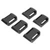 5pcs Lithium Battery Holder Portable Power Tool Battery Storage Rack with Countersunk Screw Holes Bracket for DW Black